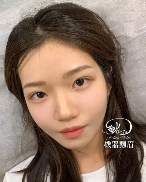 【台南飄眉】眉毛顏色淡的客人 做完機飄線條的毛絨感 比粗毛的客人要來更好看一點
