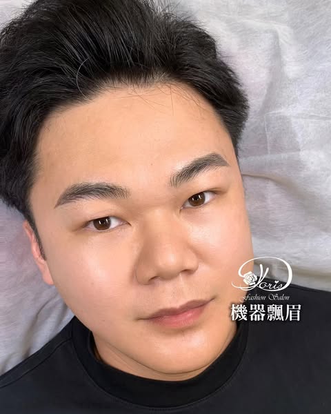 【台南男士飄眉】男生們以線條的飄眉方式來改善眉型 真的無痕銜接