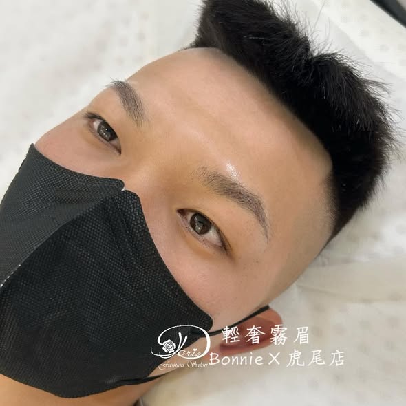 【虎尾男士霧眉】男生的眉色通常不會做太深，稍微做淺淺淡淡的，看上去就會是很自然哦
